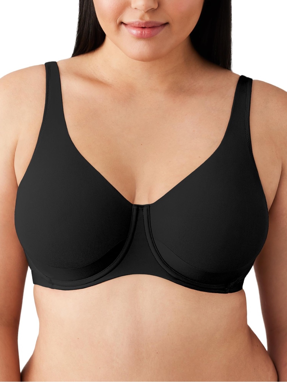 Wacoal Shape Revelation Pendulous Underwire Bra Women’s US Size 38DD Black